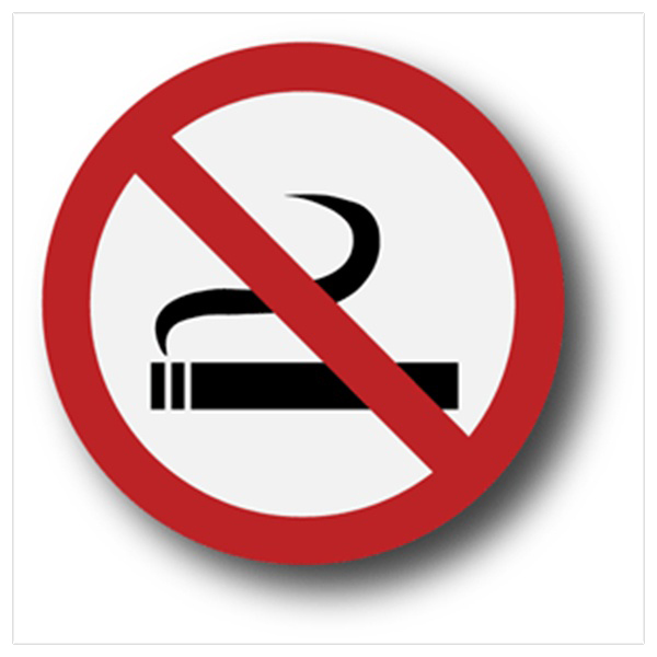 No Smoking - White